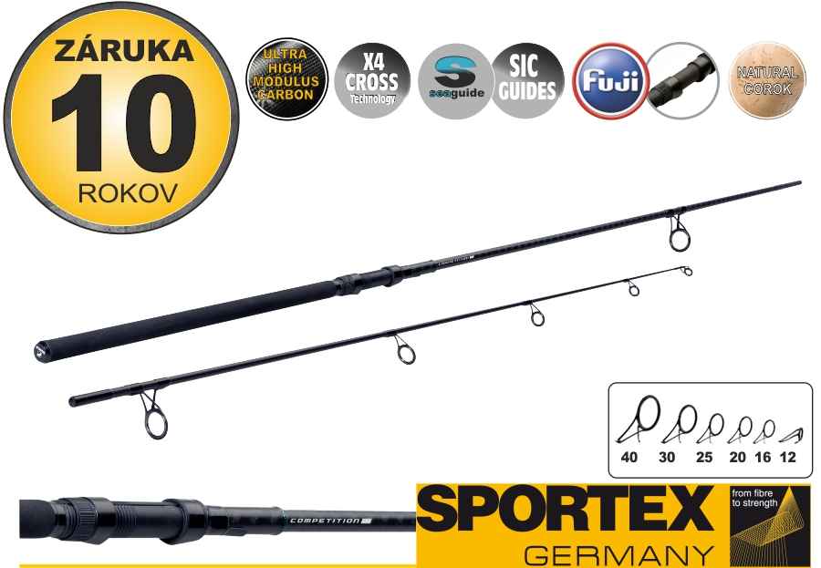 SPORTEX Kaprový prut Competition CS-4 Breakout 300cm 2díl