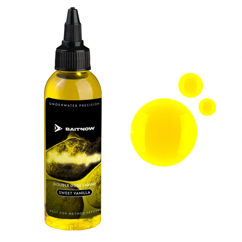 Baitnow Method Feeder Liquid Double Dose Yellow Spin 100ml