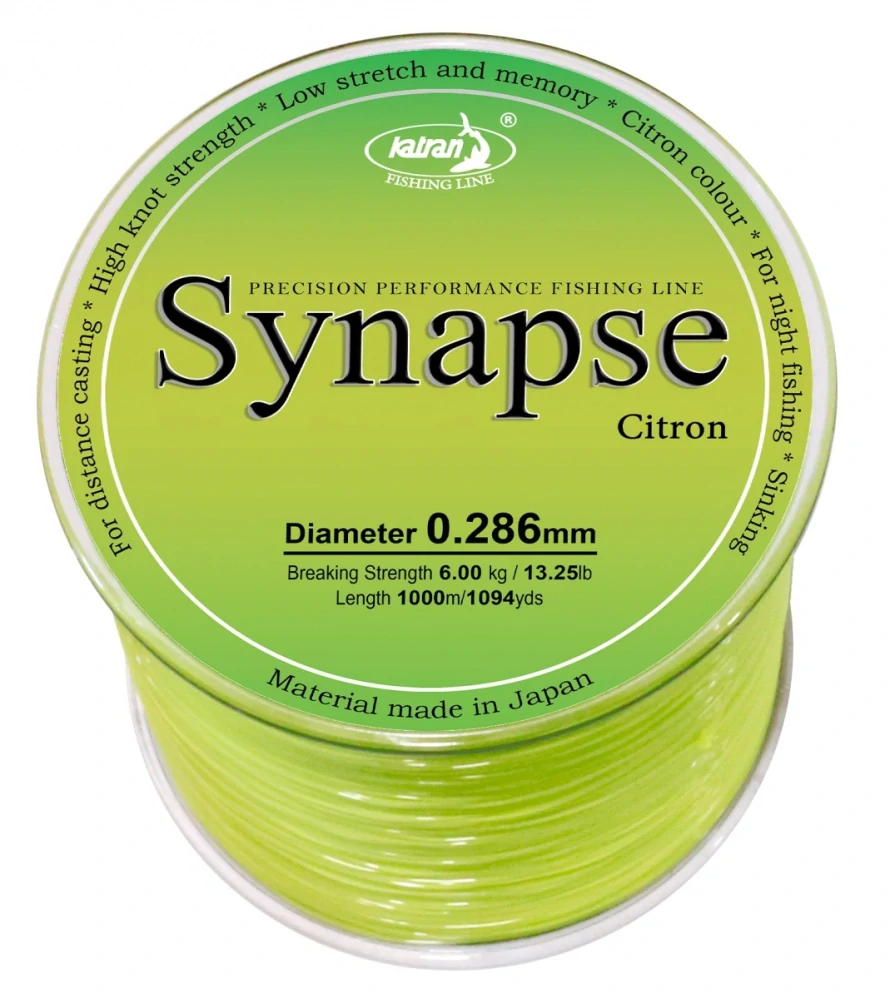 Katran Odhozový Vlasec Synapse Citron 1000m
