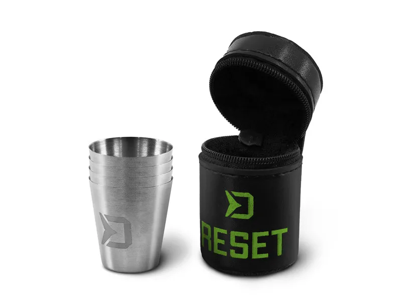 Delphin Set nerezových pohárků RESET 4v1