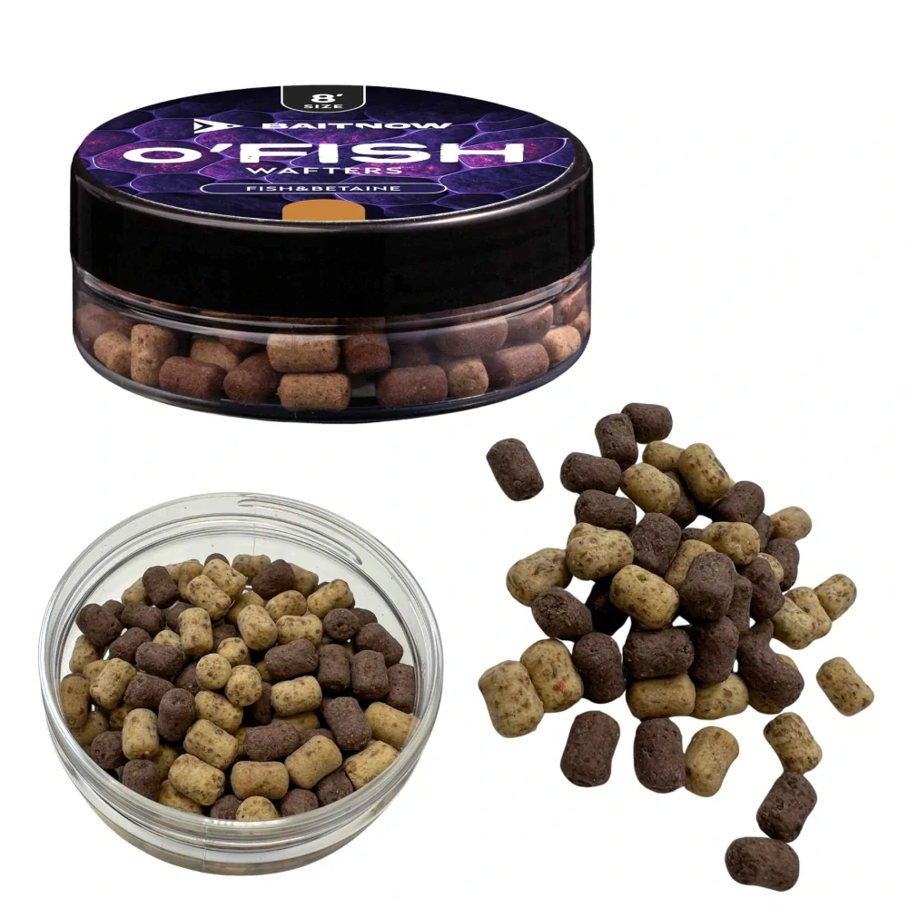 Baitnow Method Feeder Wafters O'FISH Fish Betainte 8mm 24