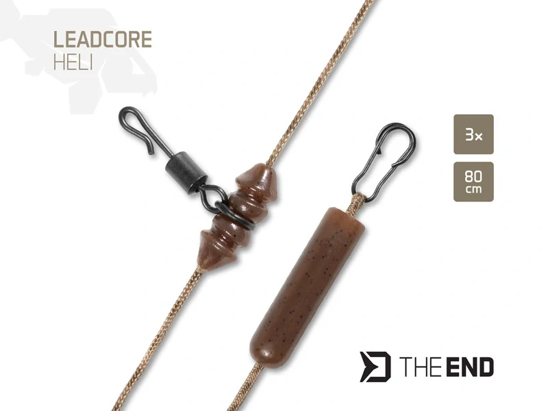 Delphin Montáž TheEND Leadcore HELI 80cm 3ks