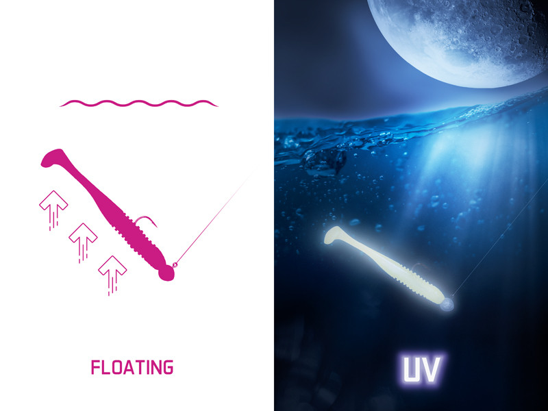 Delphin Umělá nástraha ZANDERA FlexiFLOAT UVs 12cm