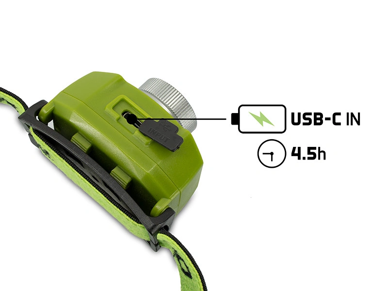 Delphin Čelová lampa OXUS Zoom 5W/1200mAh