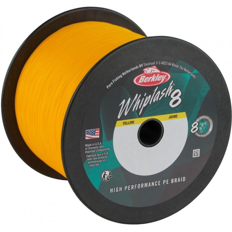 Šňůra Berkley Whiplash 8 Yellow METRÁŽ 1m