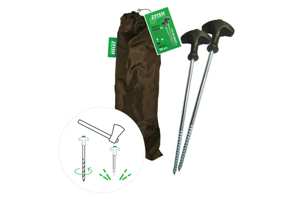 ZFISH Kolíky Bivvy Peg Set 20cm/10ks