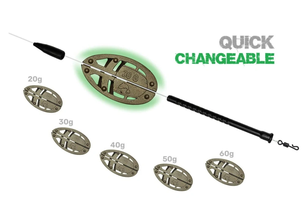 ZFISH Sada Method Feeder Set ZFX 30,40g+Formička