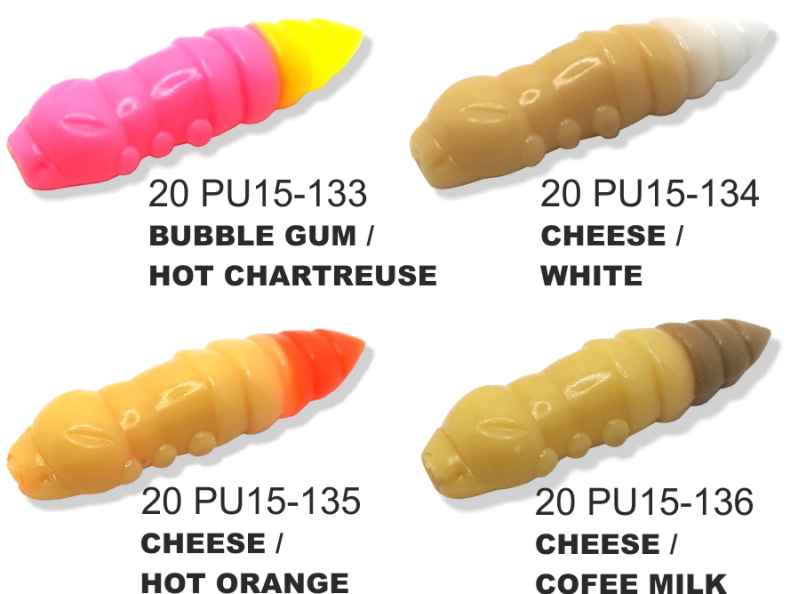 FishUP Dipované umělé nástrahy Pupa 38mm