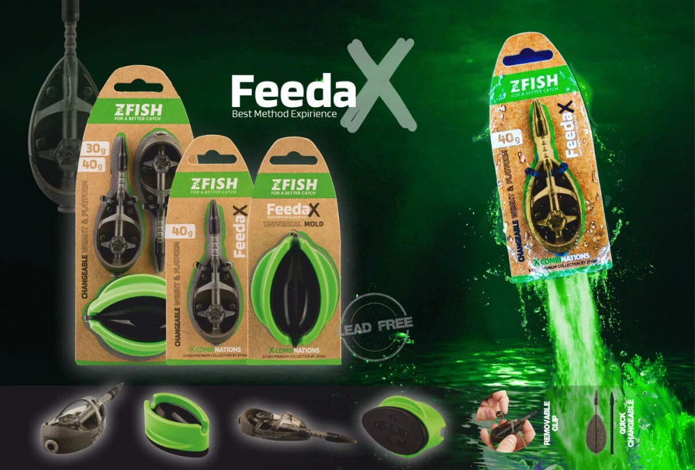 ZFISH Method Feeder Set Feeda X 30,40g + formička