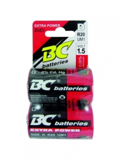BC Zinkochloridový velký monočlánek BCR20/2P 1,5V