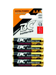 BC Alkalická mikrotužková baterie BCLR03/4P 1,5V