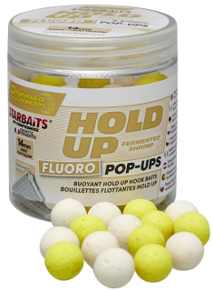 Starbaits Fluo Plovoucí Boilie Hold Up Fermented Shrimp 80g