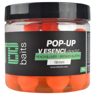 TB Baits Plovoucí Boilie Pop-Up Orange Peach Liver + NHDC 16mm 65g
