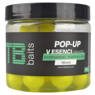 TB Baits Plovoucí Boilie Pop-Up Yellow Scopex Squid + NHDC 16mm 65g