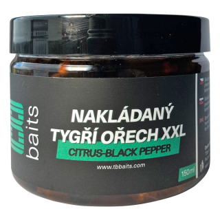 TB Baits Nakládaný Tygří Ořech XXL Citrus-Black pepper 150ml