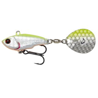Savage Gear Třpytka Fat Tail Spin Sinking Lemon Back Flash