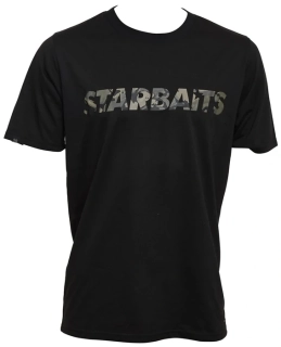 Starbaits Tričko Black Camo