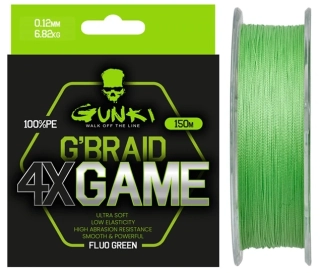 Gunki Šňůra G Braid 4X Game 150m