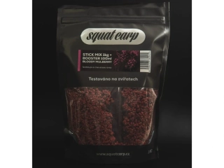 Squat Carp Stick mix Bloody Mulberry 1kg + booster 100ml
