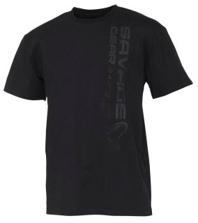 Savage Gear Tričko Vertical Logo Tee Black