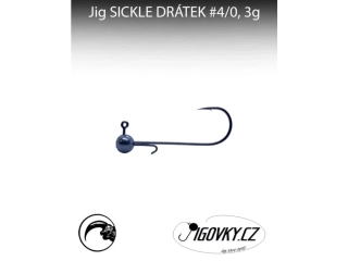 Jigovkycz Jigová hlava Sickle Drátek 4/0