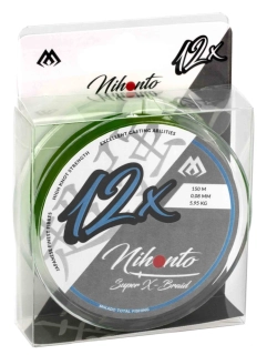 Mikado Pletená Šňůra Nihonto Super X-Braid Zelená 12x 150m