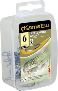 Kamatsu TREBLE HOOK ROUND - Trojháčky 1 ks