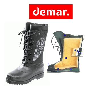 Demar Hunter Zimní Obuv s kožíškem - Zelené